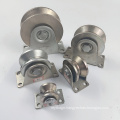 Plated surface U/V /Y Groove roller single bearing fence gate wheels